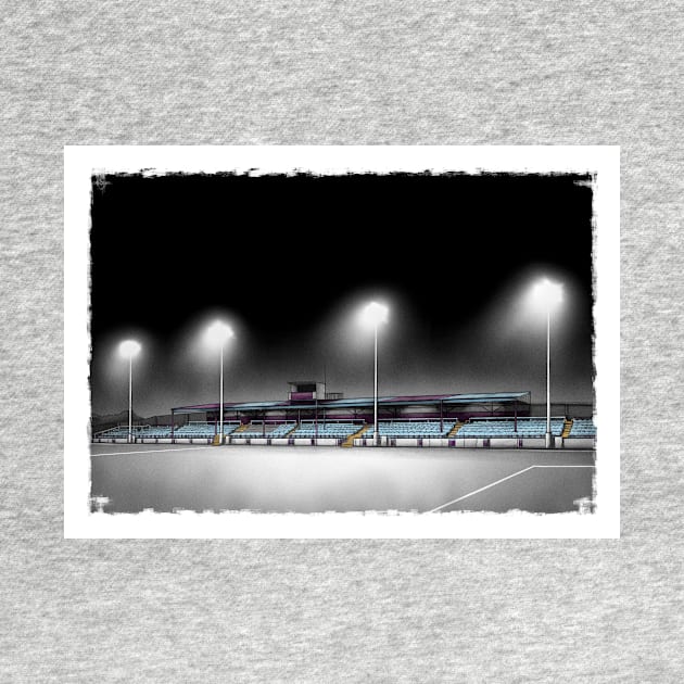 Weavers Park -  Drogheda United League of Ireland Football Artwork by barrymasterson